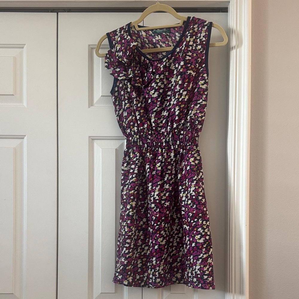 Floral Midi Dress - Purple